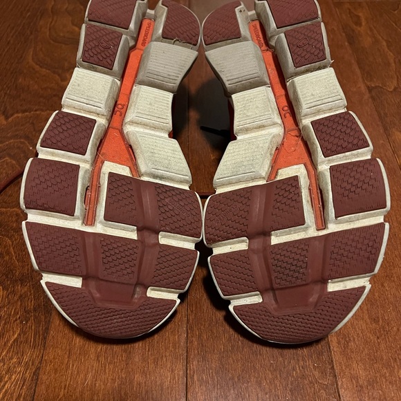 On Running Women’s Red Running Shoes - Picture 6 of 6